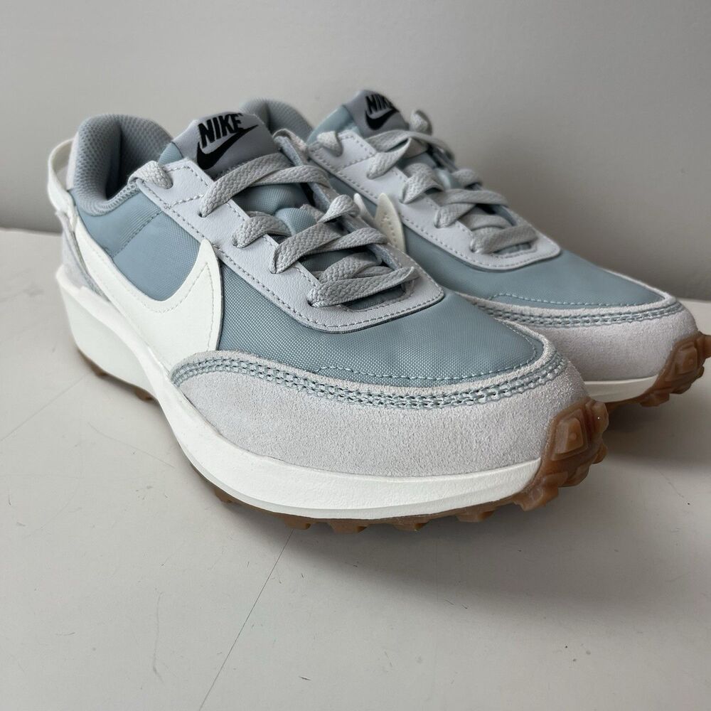 Nike Waffle Debut Sneakers Womens 6 Blue Gray White Running Trainer DH9523-006